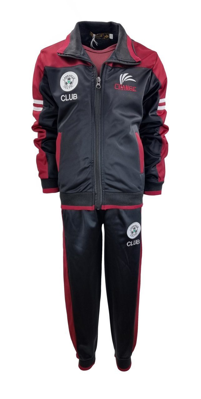 Hessis Jogginganzug Bequemer 3-teiliger Freizeitanzug für Jungs T-Shirt, Jacke & Hose jf70 (Set, mit Jacke, mit T-shirt, mit Jogginghose), bestehend aus Jacke T-Shirt und Jogginghose