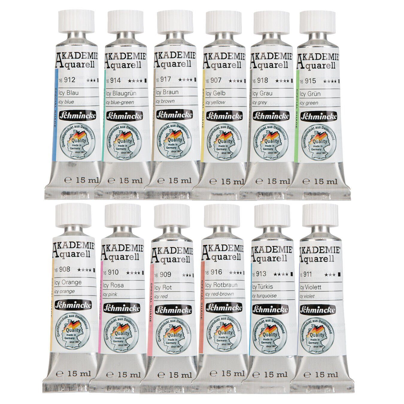 Aquarellfarbe AKADEMIE® Aquarell Icy Pastell Tuben-Farbe 15 ml, Sonderedition