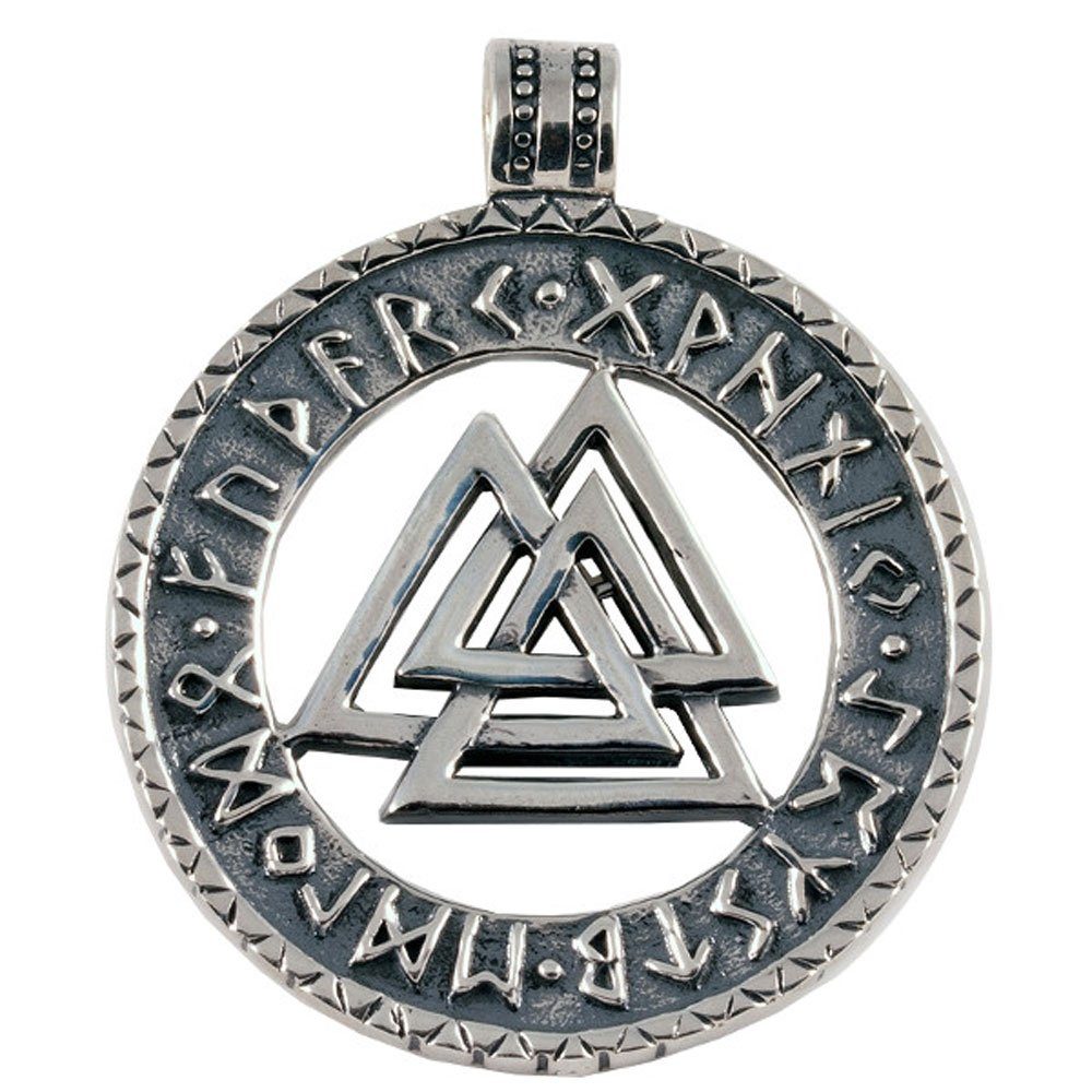 Silber Schmuck - Keltische 925er Wotansknoten-Amulett HOPLO Kettenanhänger Knoten Anhänger