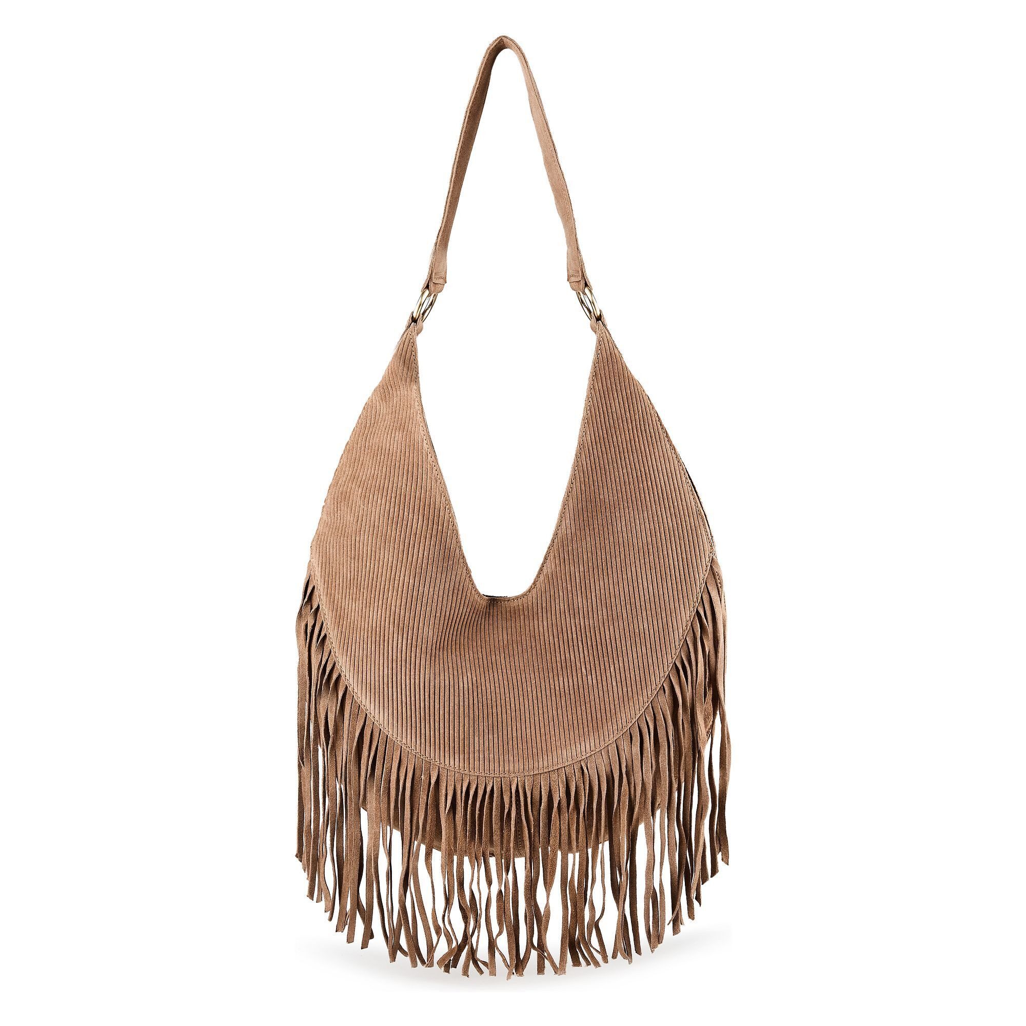 HARBOUR 2nd Schultertasche Halona, Velourleder