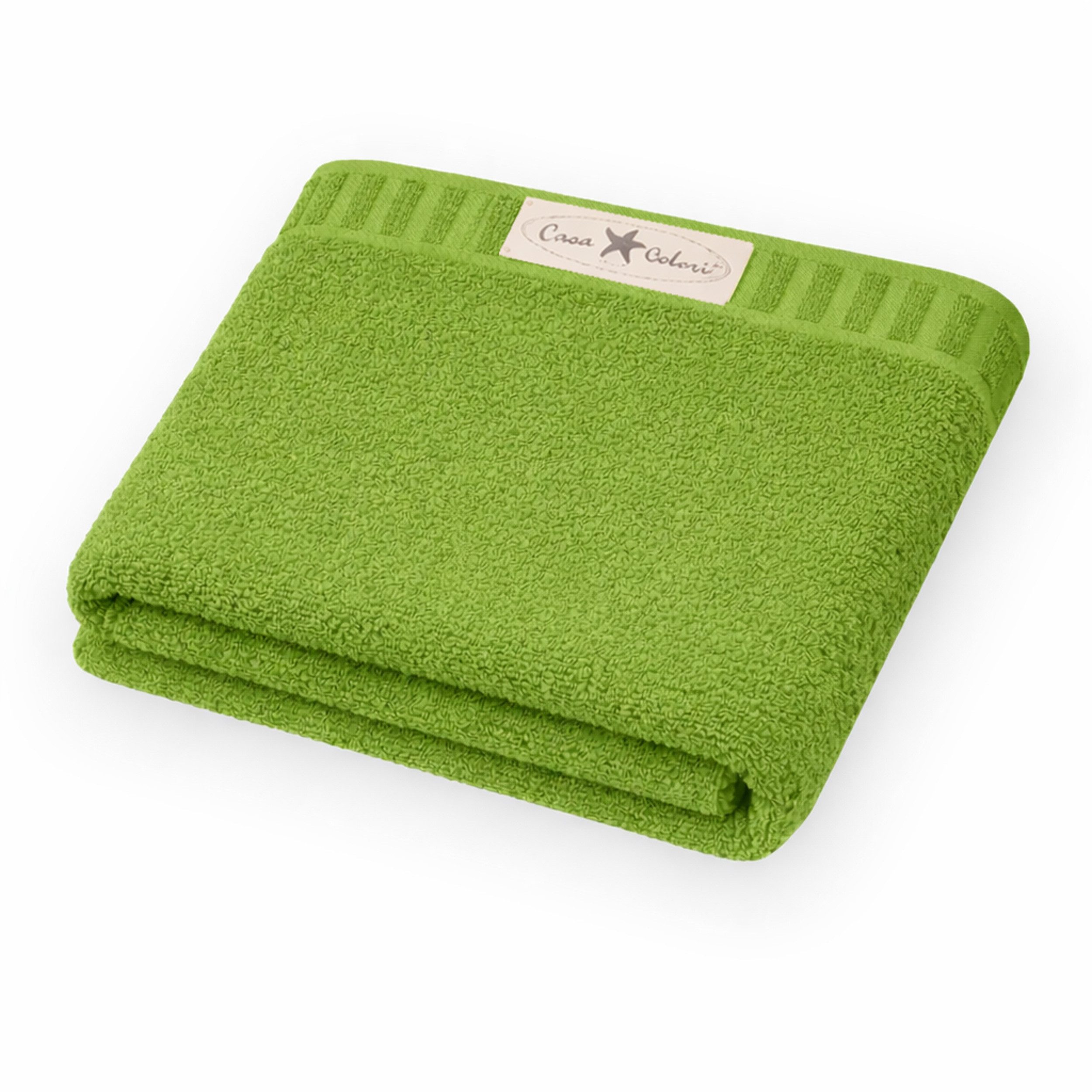 Casa Colori Badetuch Uni, Frottier (1-St), Hohe Farbbrillanz, Einfache Pflege