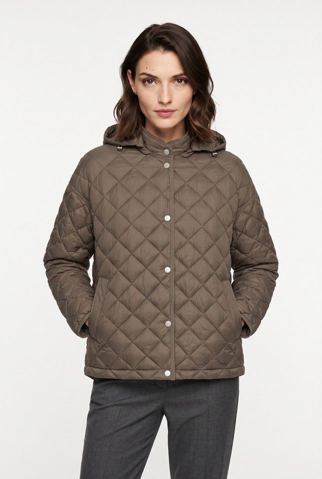 Cinque Steppjacke CIPHIL mit abnehmbarer Kapuze, Oversize Fit, leicht wärmend