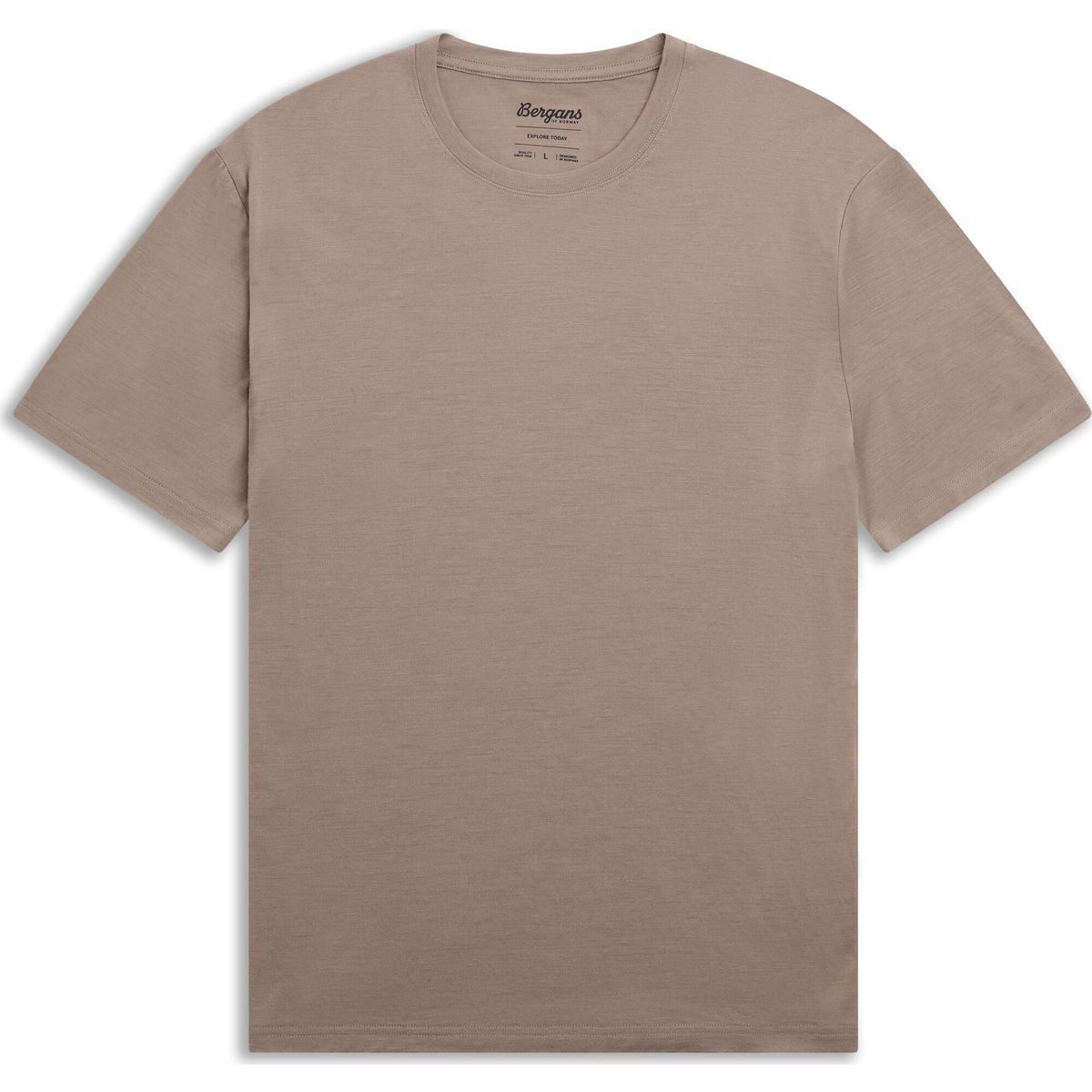 Bergans Kurzarmshirt Merino Light Tee Men Leichtes, atmungsaktives Merino-T-Shirt für optimalen Komfort bei