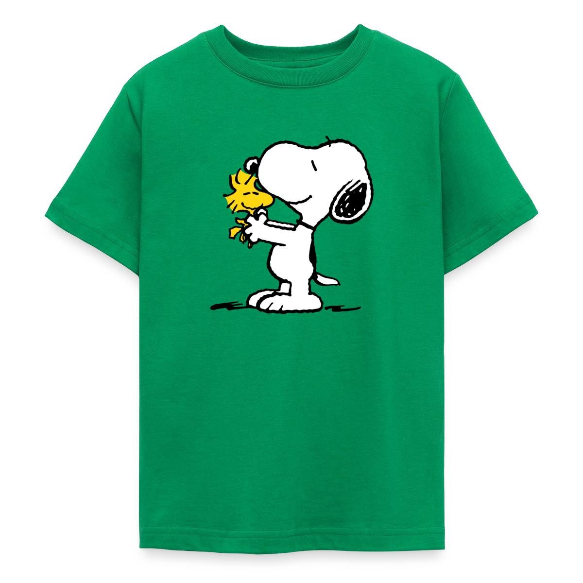 Spreadshirt T-Shirt Peanuts Snoopy Und Woodstock Teenager T-Shirt (1-tlg)