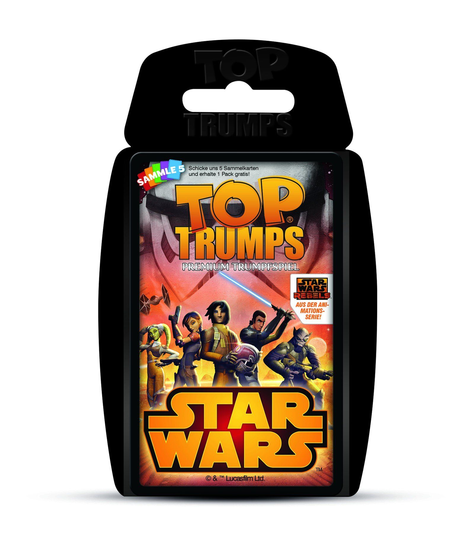 Winning Moves Spiel Top Trumps - Star Wars Rebels, Quartett