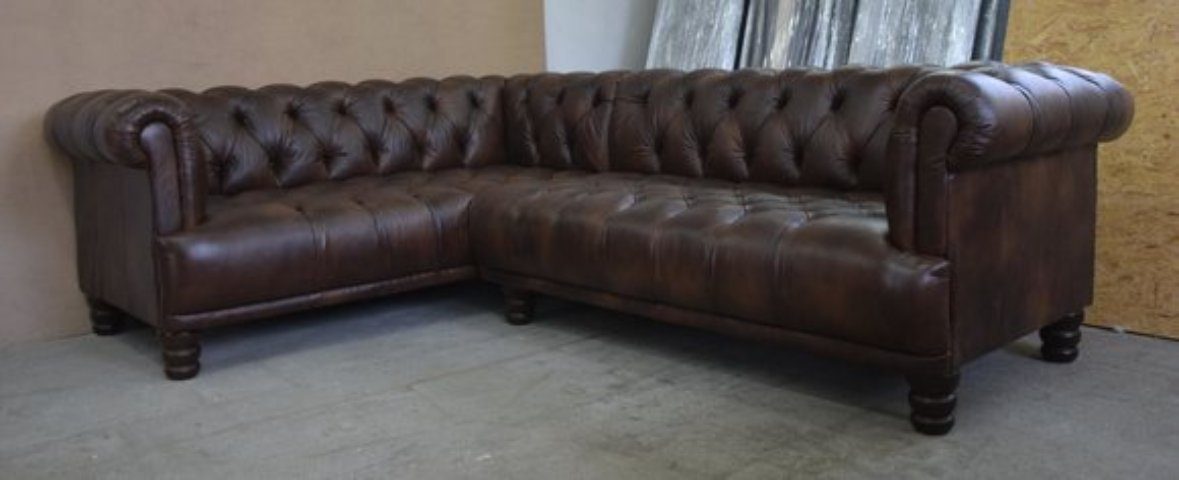 JVmoebel Ecksofa, 270cm 240 Wohnlandschaft Chesterfield Ecksofa x