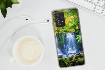 MuchoWow Handyhülle Dschungel - Wasserfall - Australien - Pflanzen - Natur, Handyhülle Telefonhülle Samsung Galaxy A33