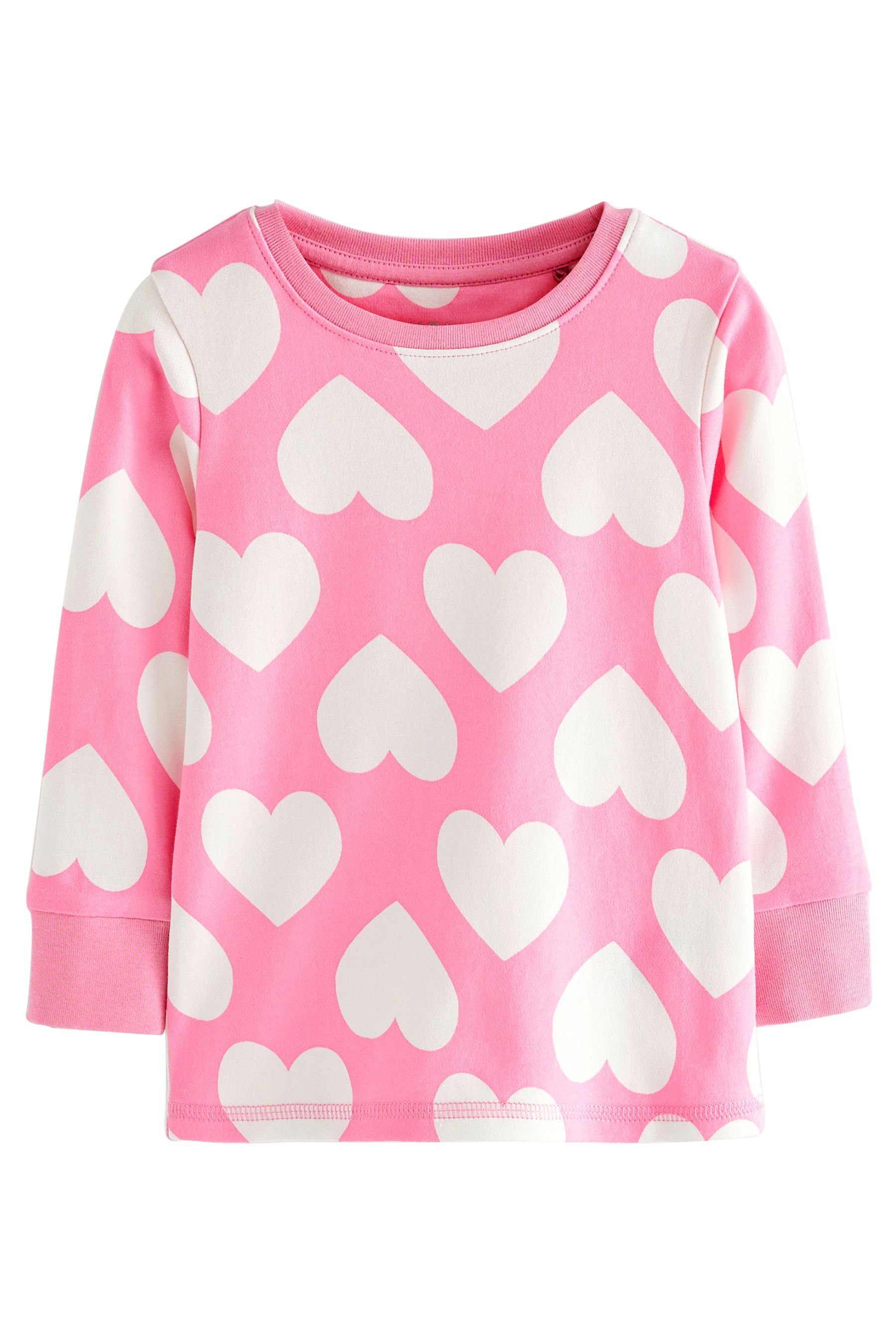 Next Pyjama 3er-Pack Schlafanzüge mit Sternen tlg) Pink/White Punkte (6 Herz-, 