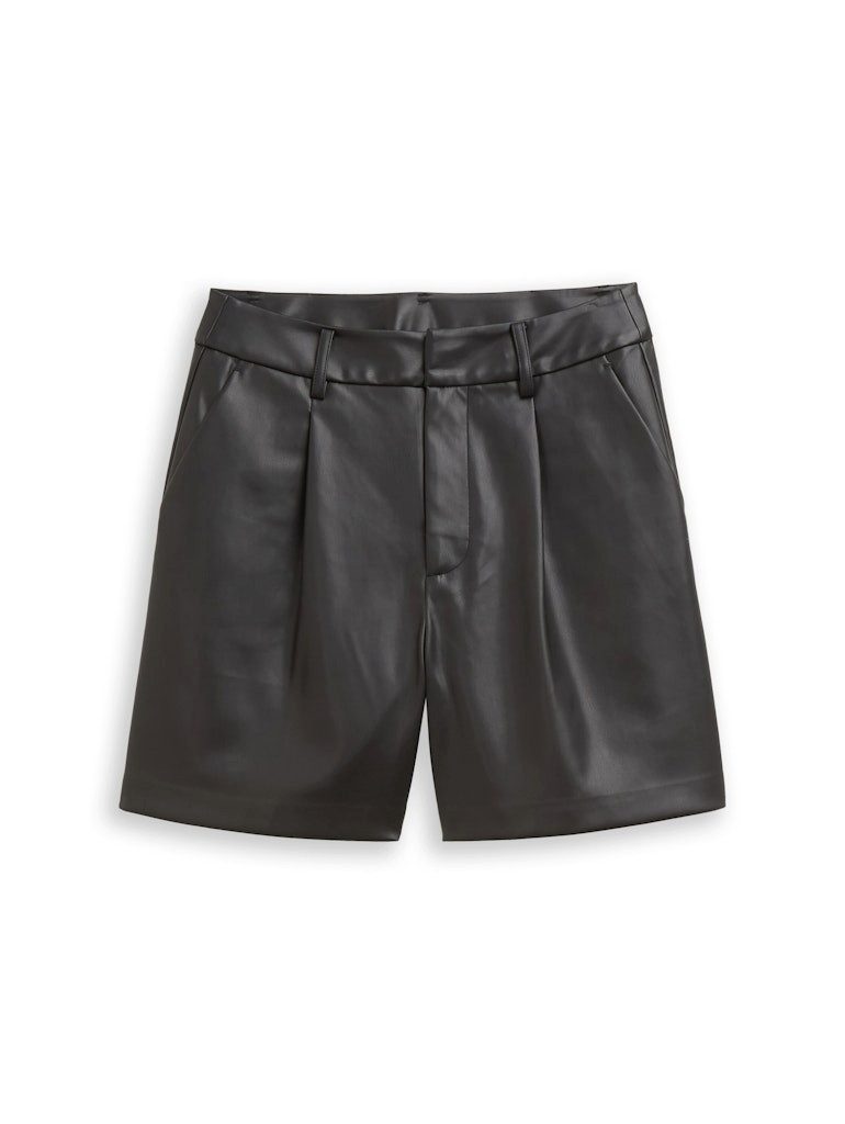 TOM TAILOR Denim Shorts vegan leather shorts