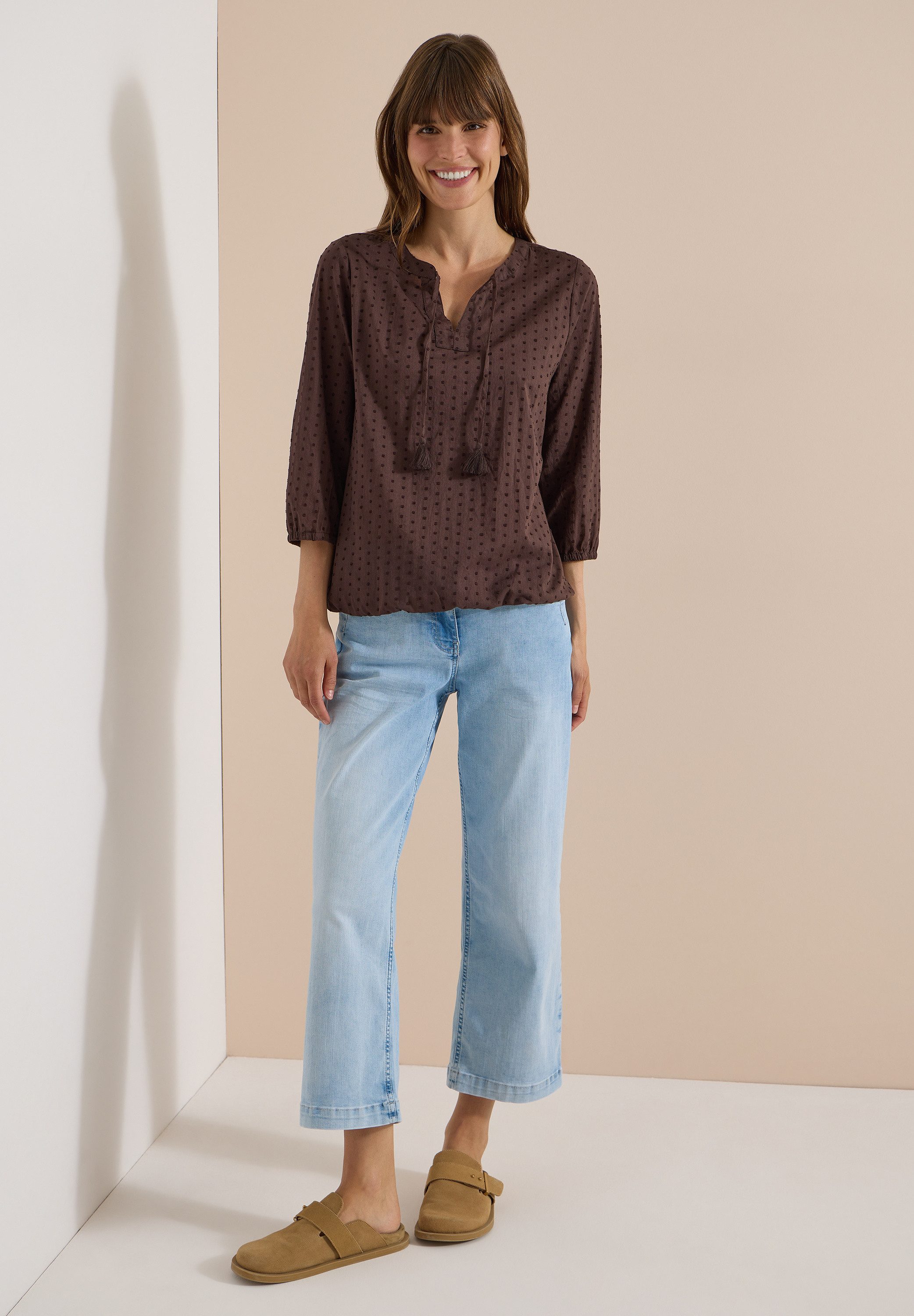 CECIL Shirtbluse aus reiner Baumwolle