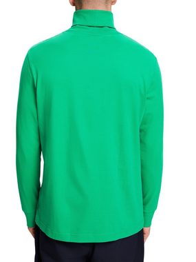 Esprit Langarmshirt Baumwoll-Longsleeve mit Rollkragen (1-tlg)