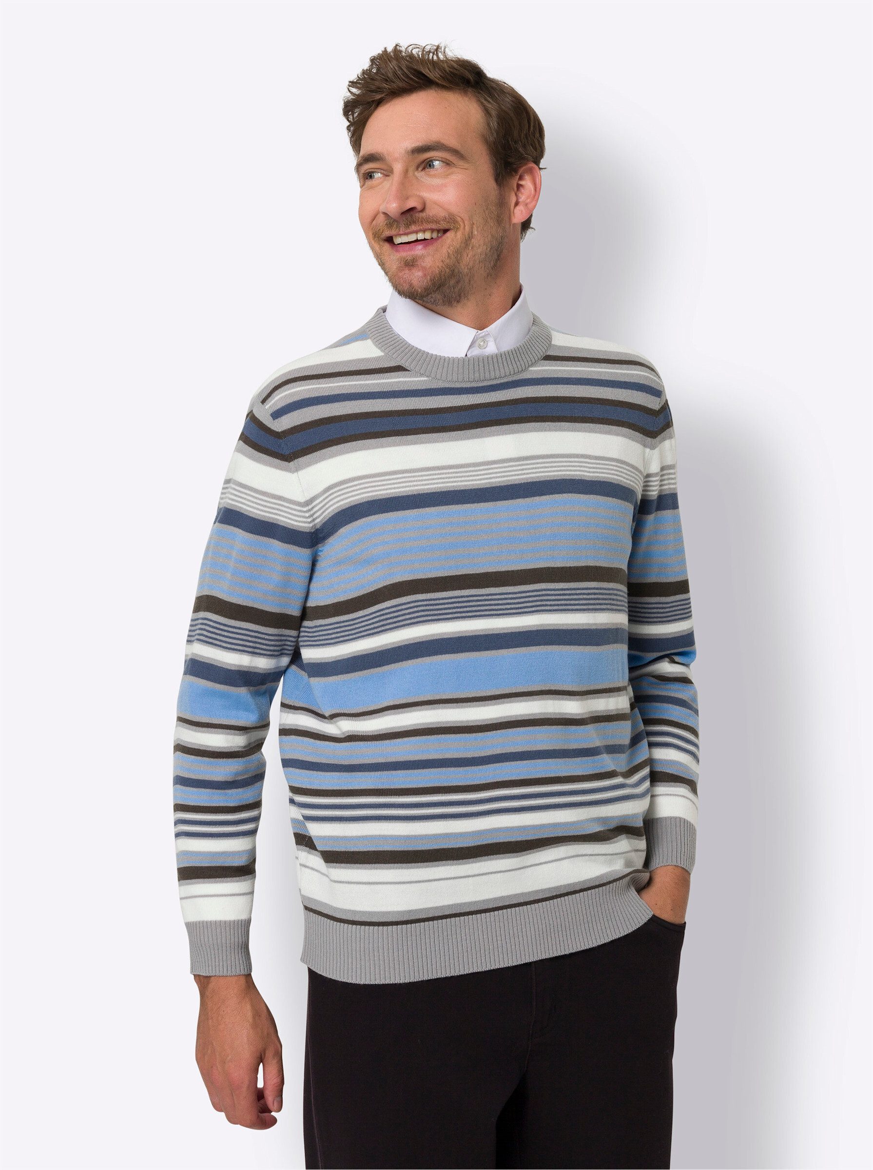 Strickpullover Rundhalspullover