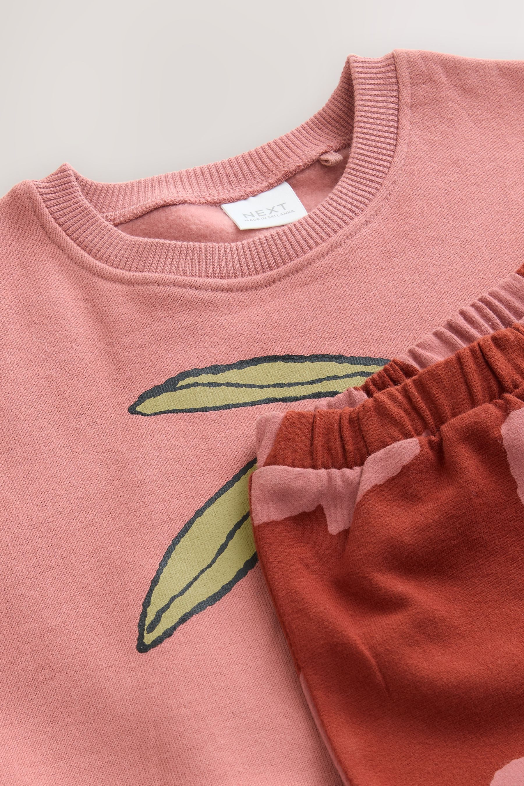 Next Sweatanzug Sweatshirt und Jogginghose im Barrel-Schnitt (2-tlg)