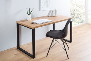 riess-ambiente Schreibtisch OAK DESK 120cm natur / schwarz, Arbeitszimmer · Holzwerkstoff · Metall · Industrial · Home Office