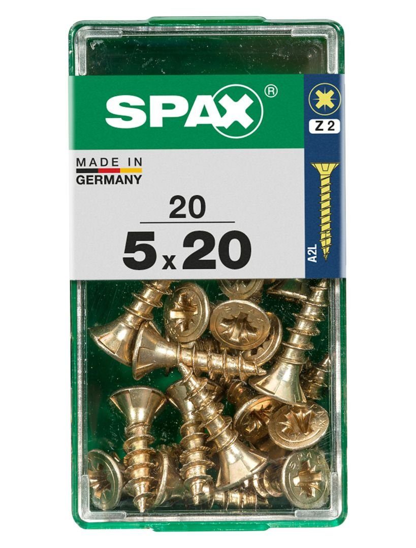 SPAX Holzbauschraube Spax Universalschrauben 5.0 x 20 mm PZ 2 - 20 Stk.