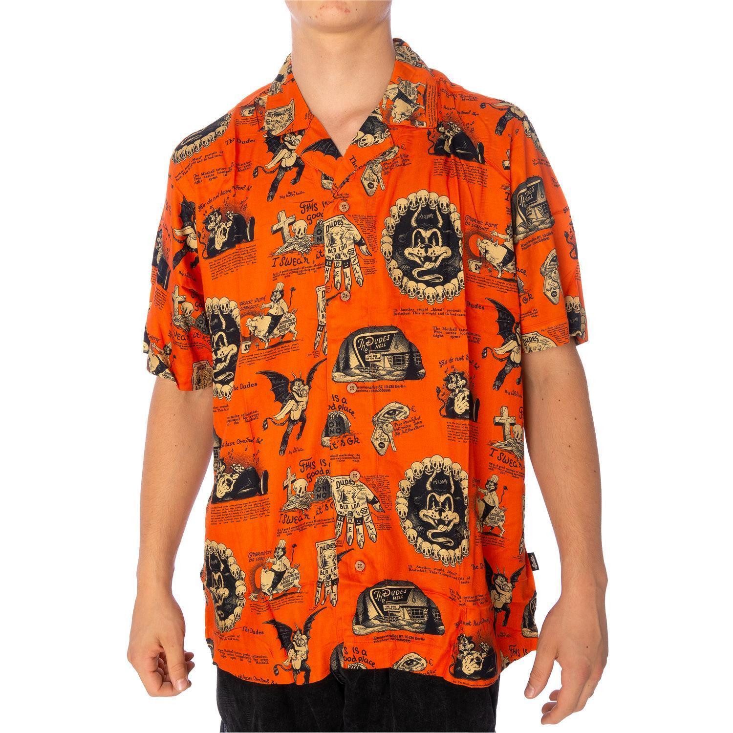 The Dudes Kurzarmhemd Hemd The Dudes Beelzebud Red