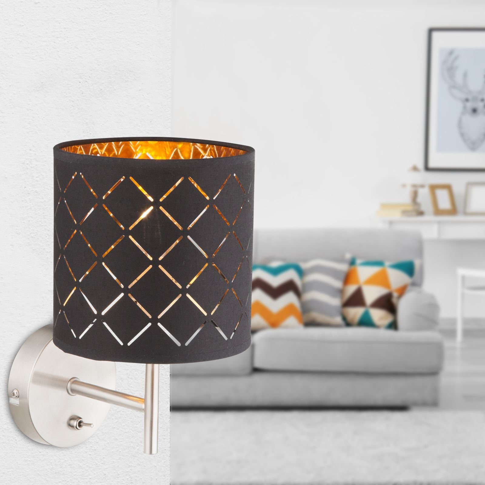 GLOBO LIGHTING Wandleuchte Wandlampe Innen mit günstig online kaufen