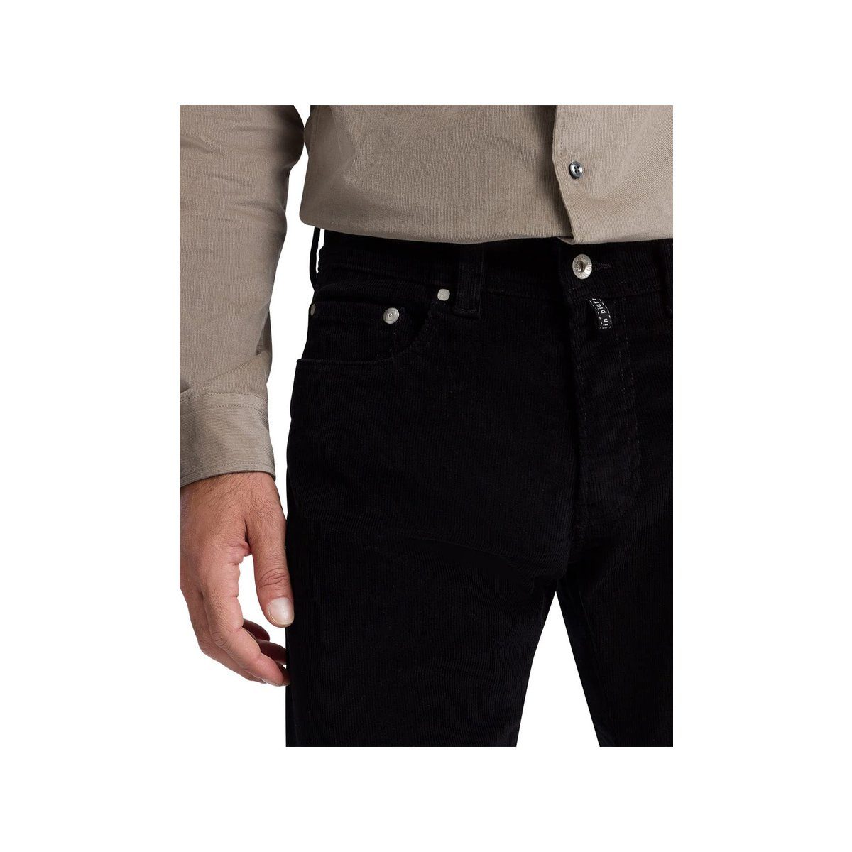 schwarz (1-tlg) Cardin Pierre 5-Pocket-Jeans