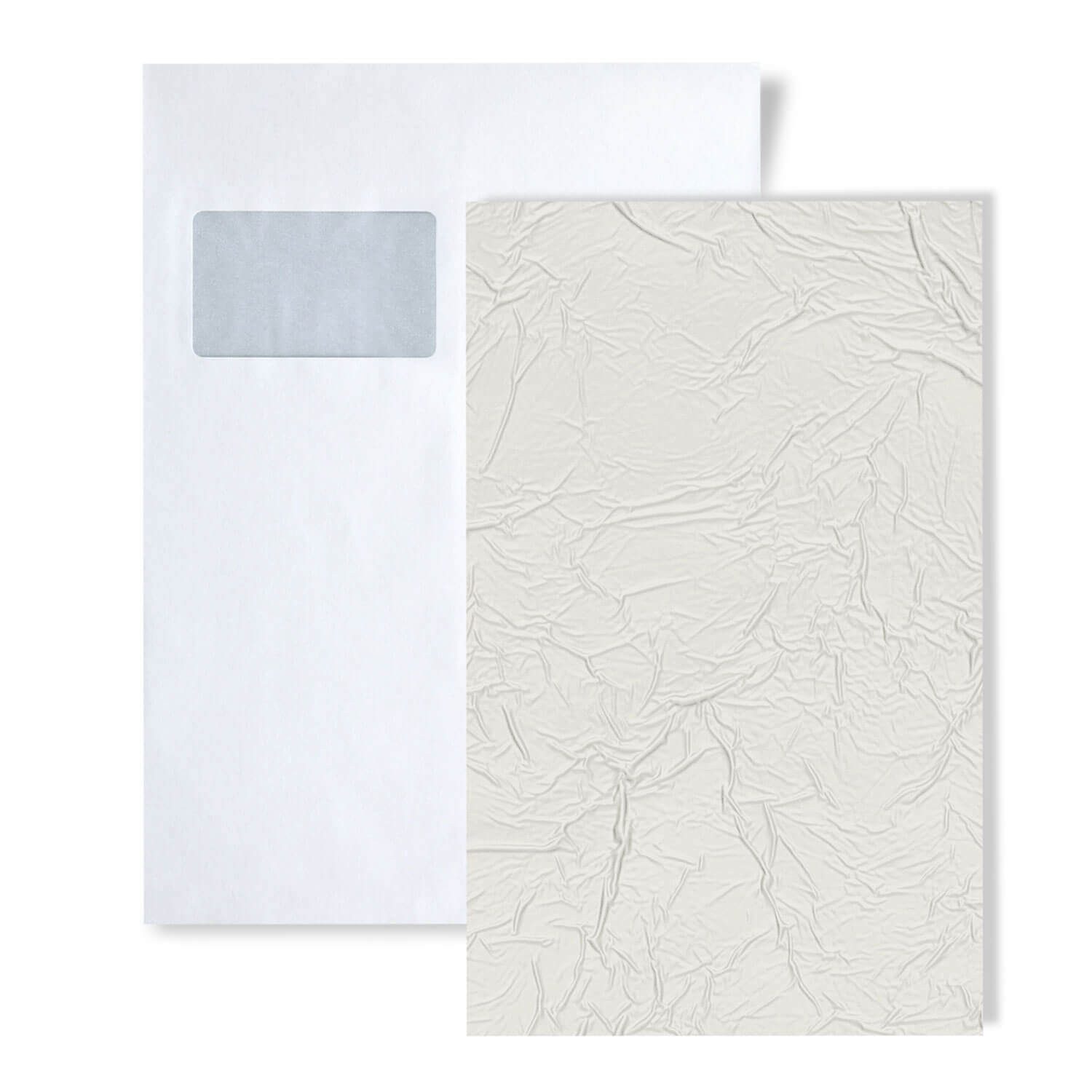 Wallface Wandpaneel 1 MUSTERSTÜCK S-24943 DIN A5 Wandpaneel MUSTER CREPA Snow, BxL: 15x20 cm, 0 qm, (1 MUSTERSTÜCK, Produktmuster, 1-tlg., Muster des Wandpaneels) weiß