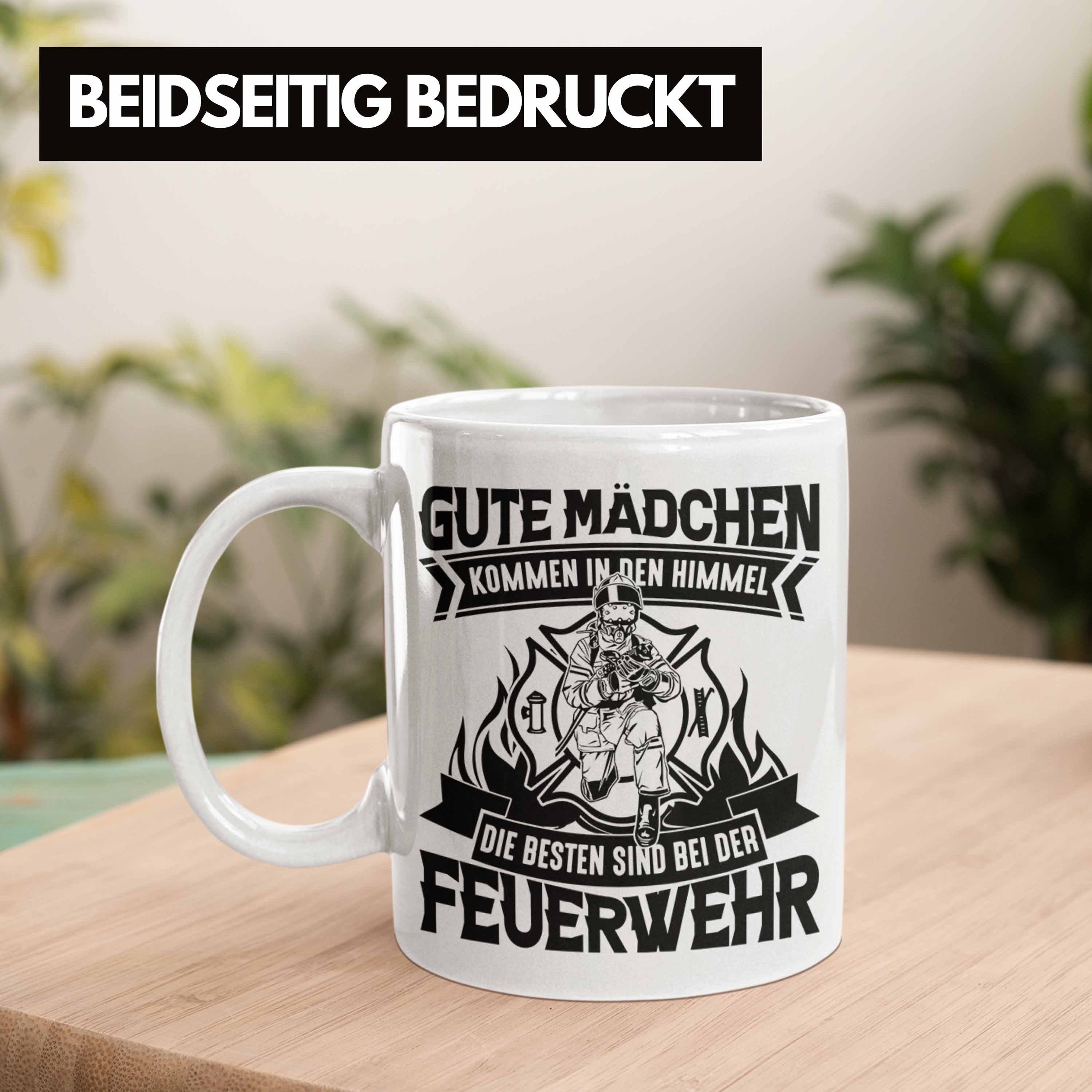 Tasse Kommen Gute Den Geschenk Die Bes Trendation Mädchen Feuerwehrfrau Himmel In Weiss Tasse