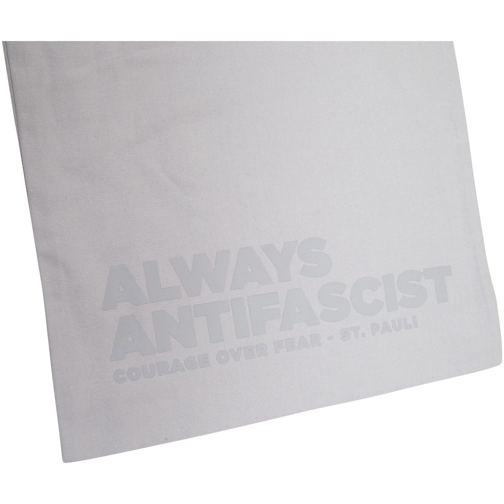 FC St. Pauli Tragetasche FC St. Pauli - Jutebeutel "Always Antifascist" - hellgrau