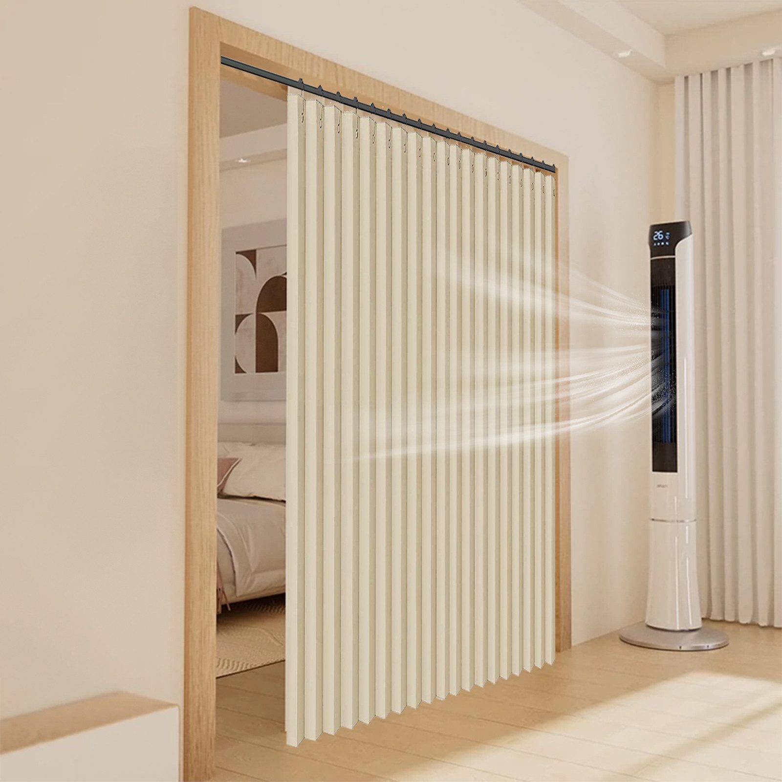 LMaxhome Türvorhang Wandteiler Raumteiler Vorhang Breite 254 cm Sichtschutz günstig online kaufen