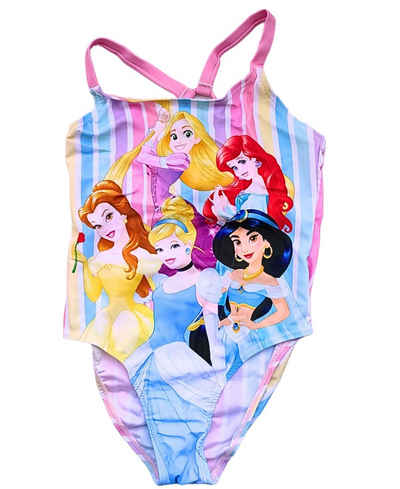Disney Princess Badeanzug Schwimmanzug mit Zierring am Rücken Gr. 98 - 128 cm