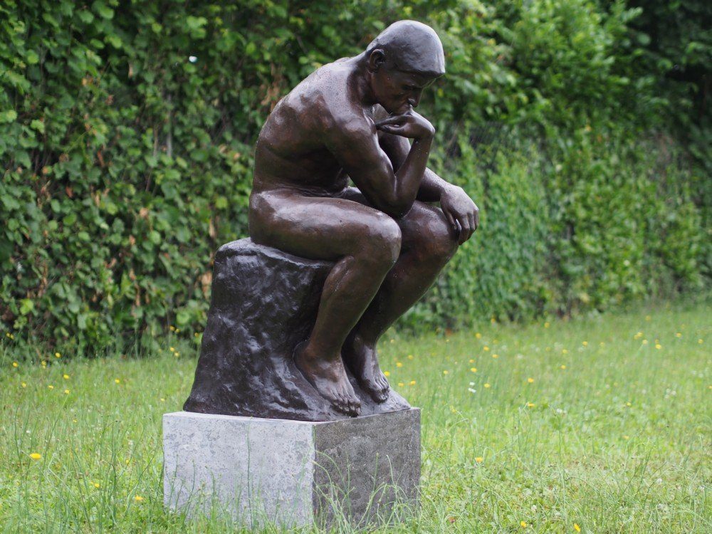 IDYL Gartenfigur IDYL Bronze-Skulptur Große Denker von Rodin, Bronze