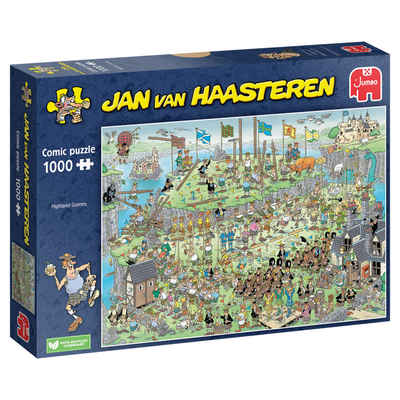 Jumbo Spiele Puzzle Jan van Haasteren Highland Games 1000 Teile Puzzle, 1000 Puzzleteile