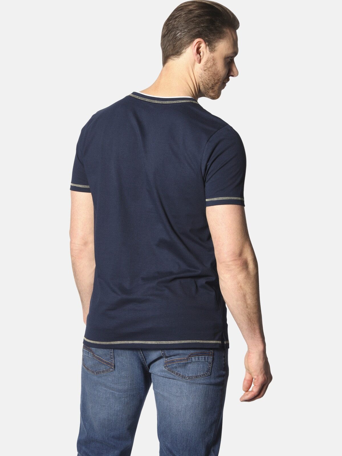 Jan Vanderstorm T-Shirt HAFTOR mit modischen Kontrasten günstig online kaufen