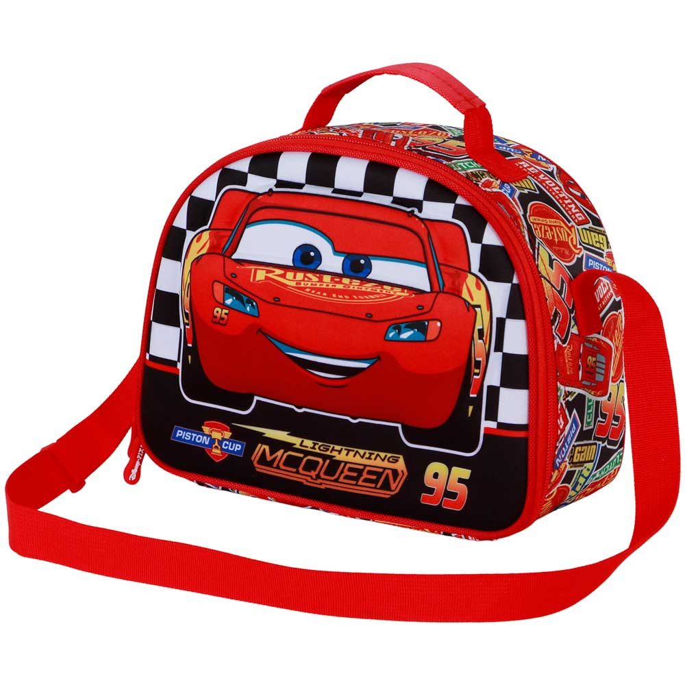 Karactermania Umhängetasche Disney Cars 3 Vorschultasche Frühstückstasche Kindergartentasche, Isolierende Innenauskleidung