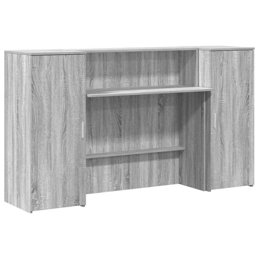 vidaXL Schreibtisch Empfangstheke Grau Sonoma 180x50x103,5 günstig online kaufen