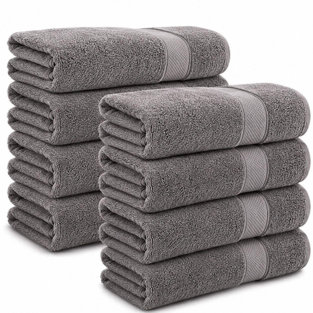 Komfortec Handtuch Set 50x100 cm aus 100 % Baumwolle, Frottee (Packung, 8-St), Handtücher Set, Weich, Towel