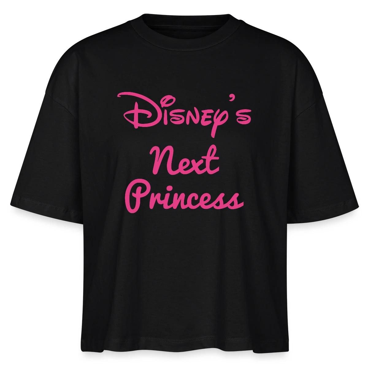 Spreadshirt T-Shirt Disney Prinzessinen Disneys Next Princess Boxy Shirt Damen (1-tlg)