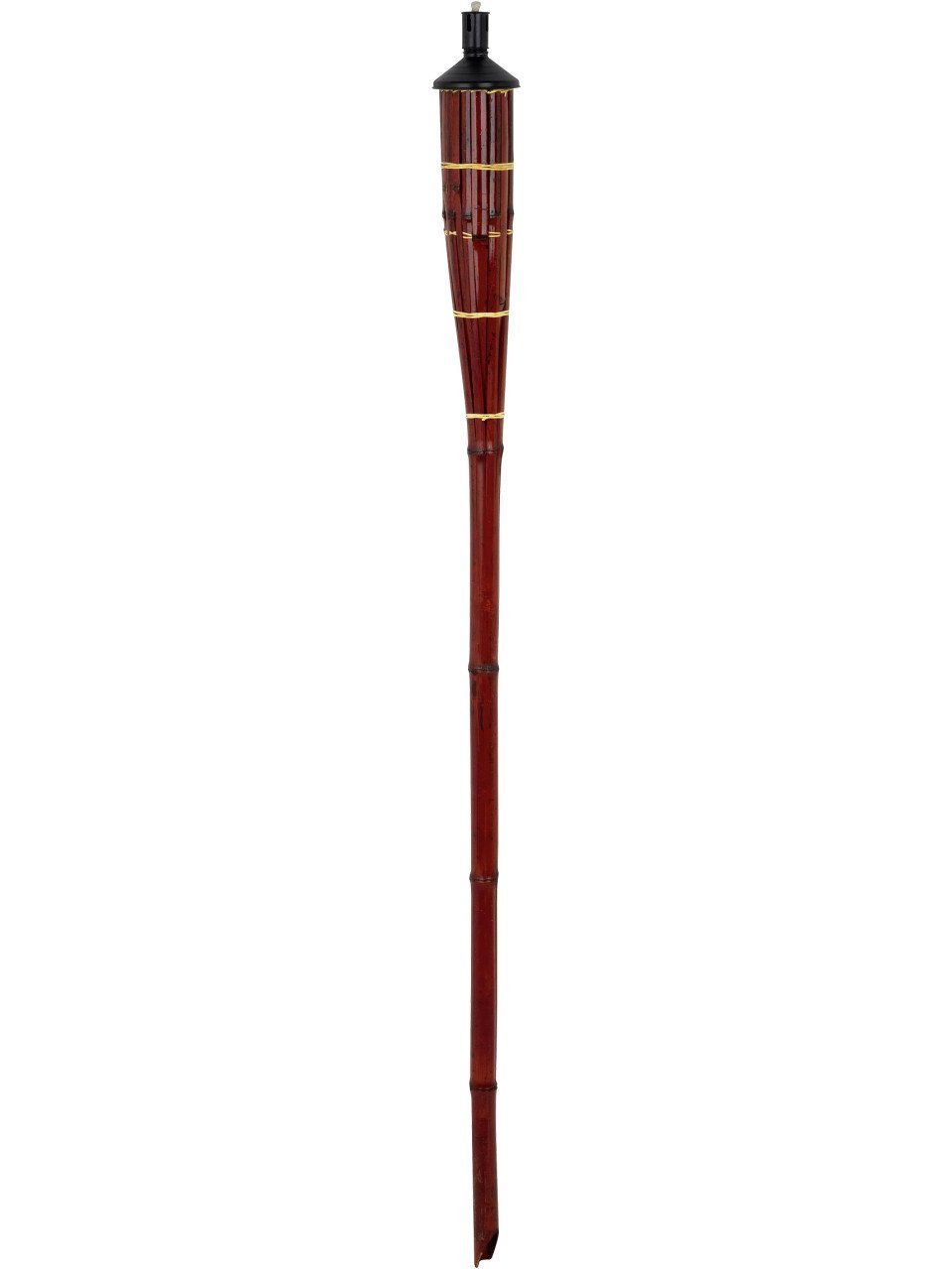 Gartenfackel Favorit Bambusfackel DeLuxe 150 cm, rotbraun