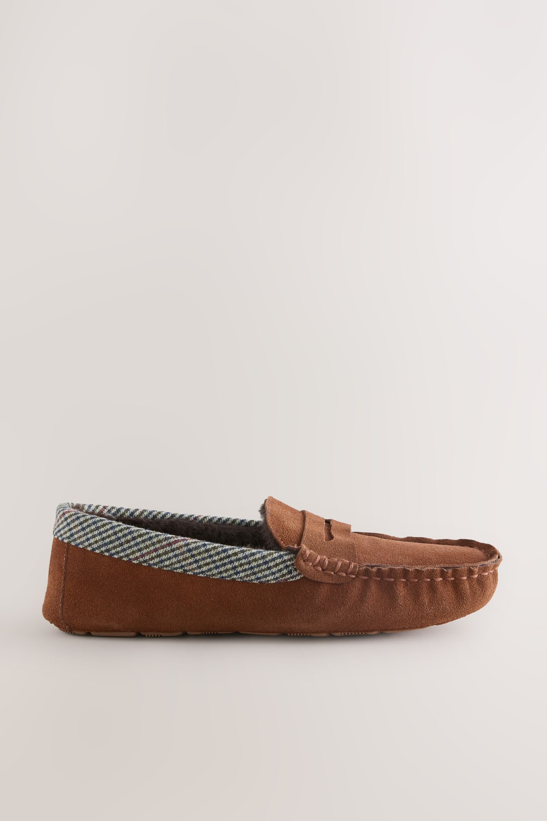 Next Signature Mokassin-Slipper, Premium-Veloursleder Hausschuh (1-tlg)