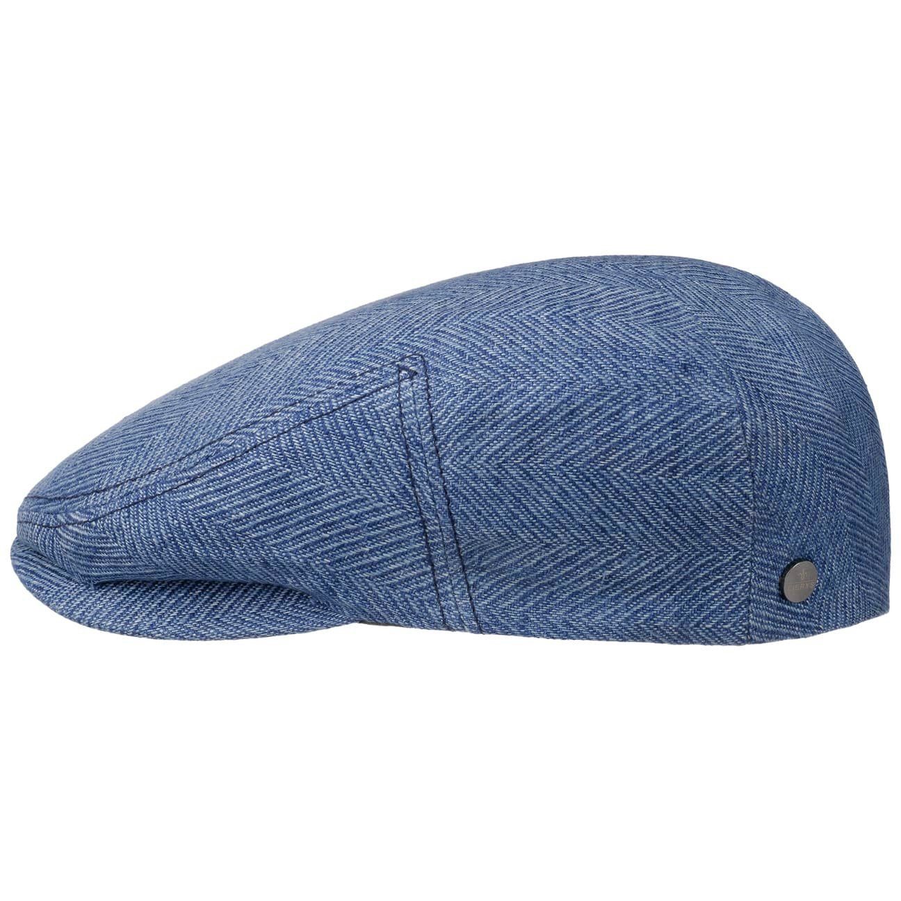 Lierys Flat Cap (1-St) Schirmmütze mit Schirm, Made in the EU blau