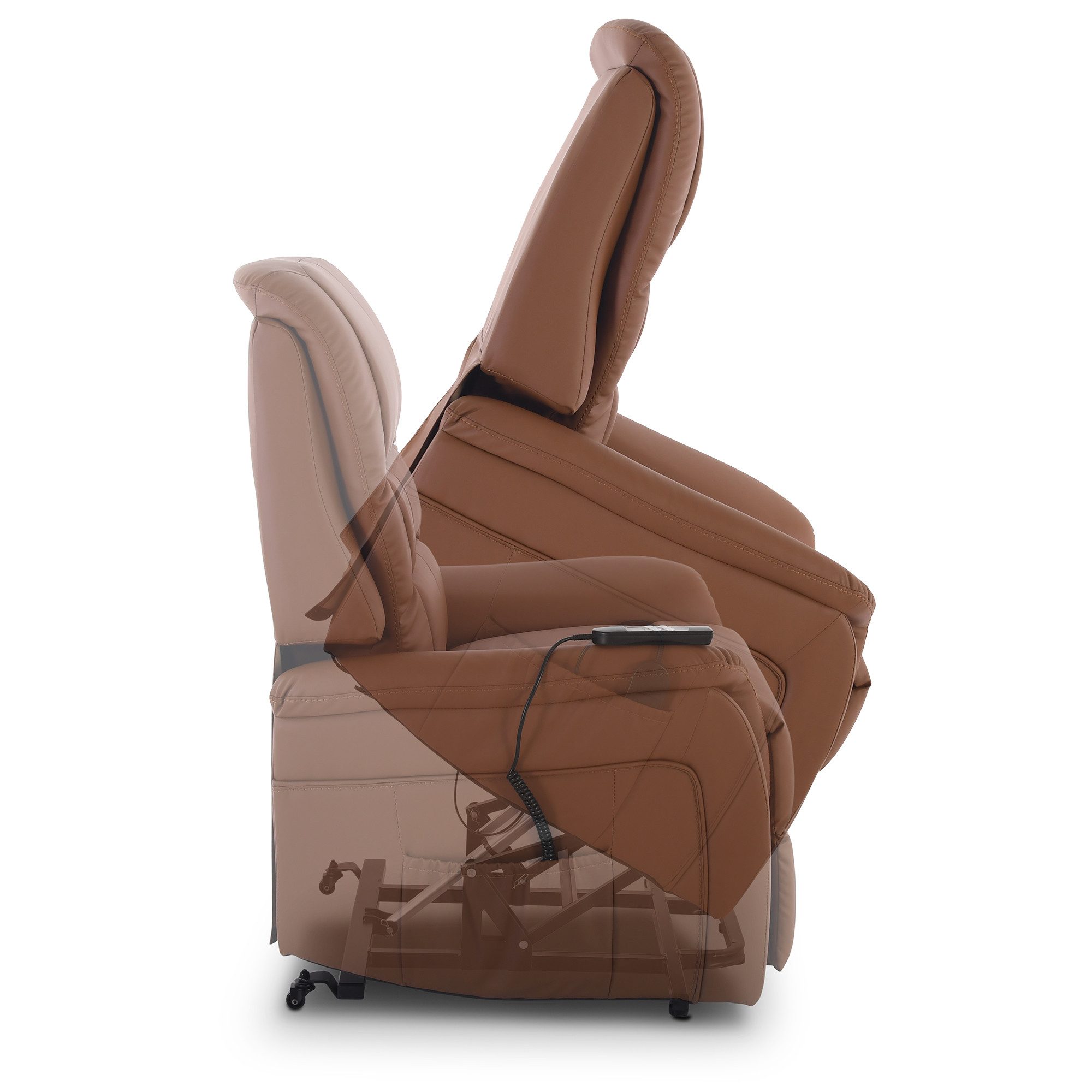 Raburg TV-Sessel Fernsehsessel mit Aufstehhilfe, 120 kg, Relax- & Liegefunktion, Jan, Relaxsessel, elektrisch mit Fernbedienung, 2× Motoren