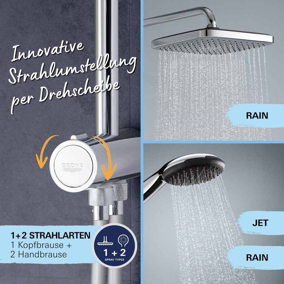 Grohe Duschsystem Grohe Duschsystem inkl. Umsteller Vitalio Start