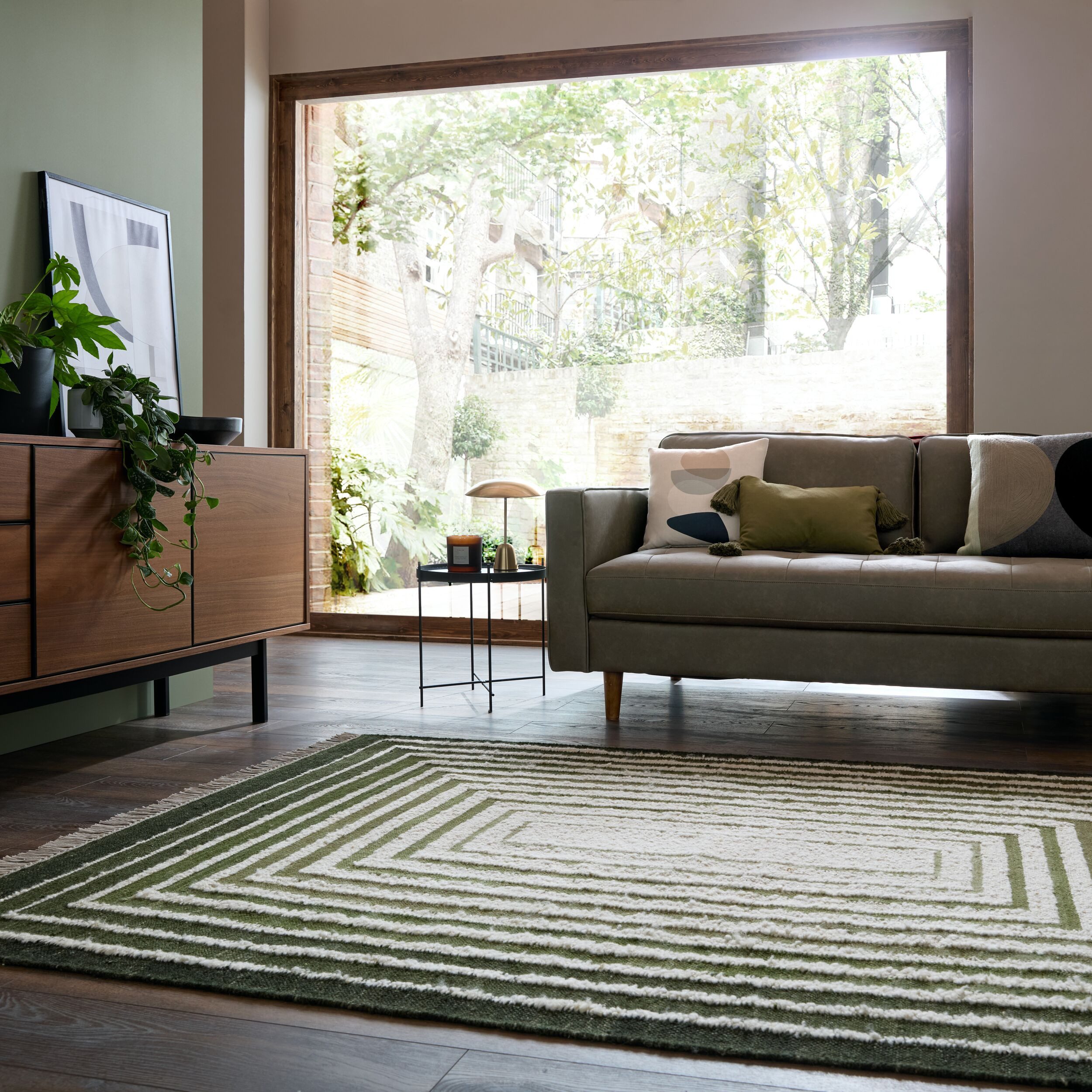 FLAIR RUGS Teppich BOUCLE WOOL FRAME, rechteckig, Höhe: 0 mm