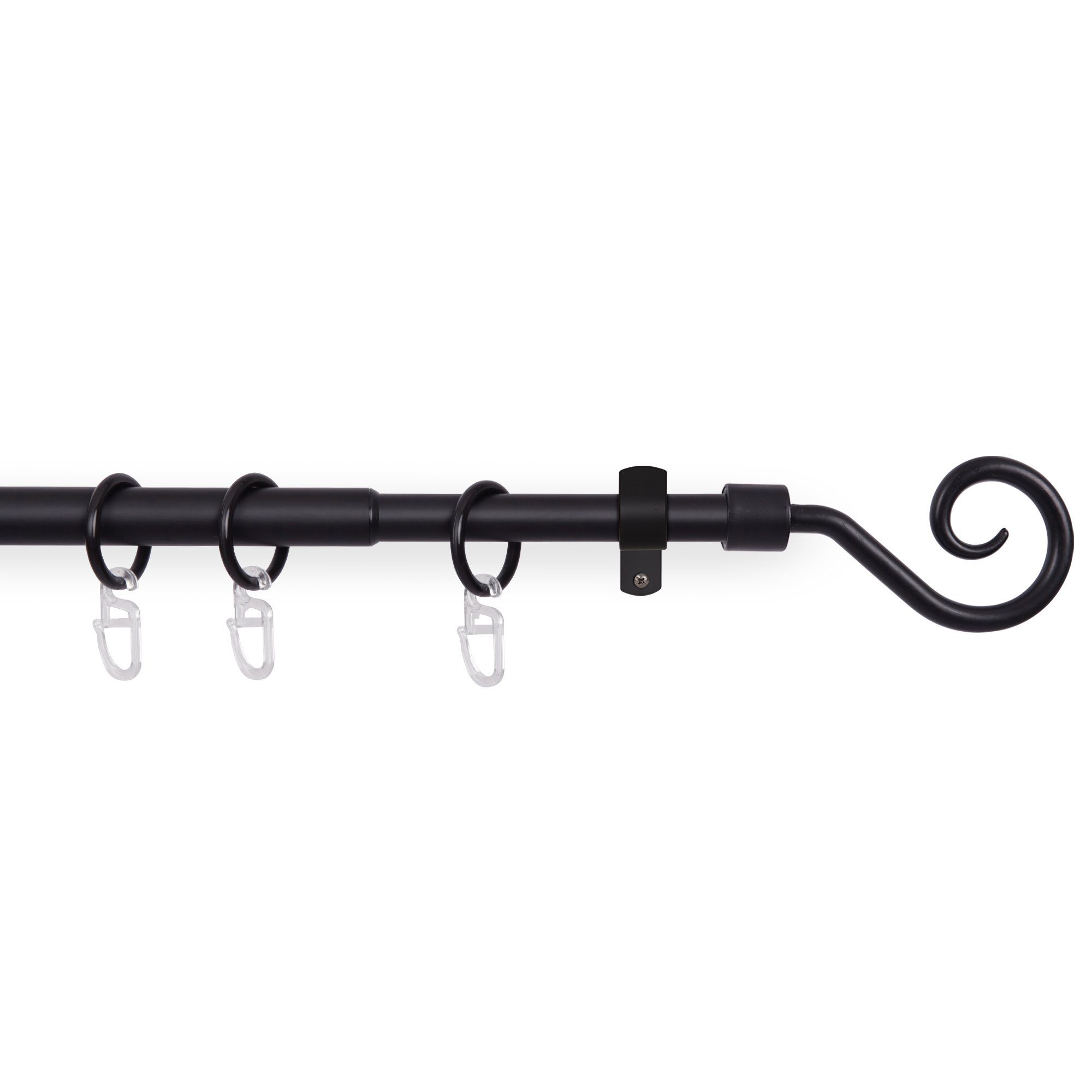 Bestlivings Gardinenstange Set mit dekorativen Endstücken, Ø 16 mm, 1-läufi günstig online kaufen