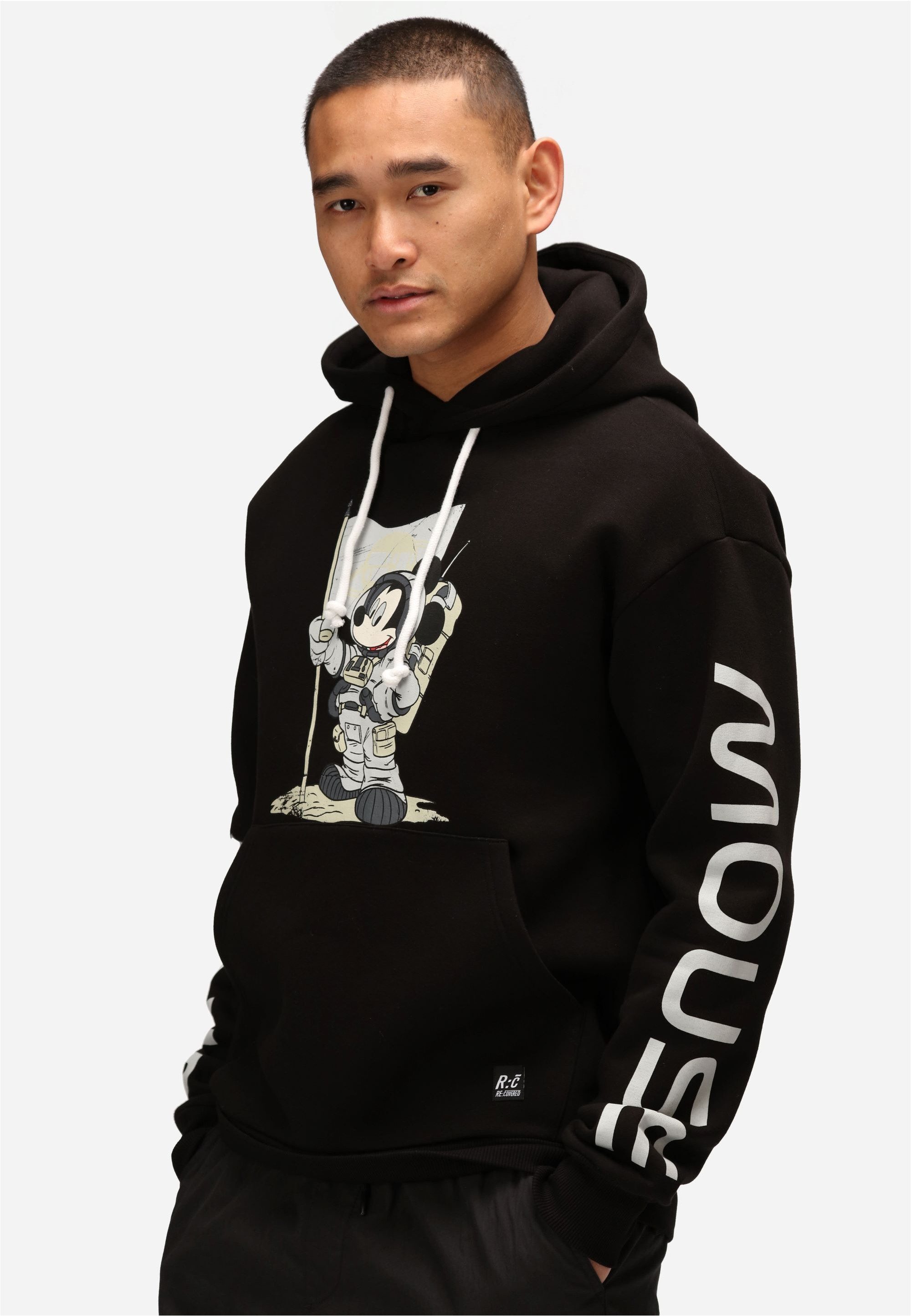 Recovered Kapuzensweatshirt Disney Space Mickey im zeitlosen Design