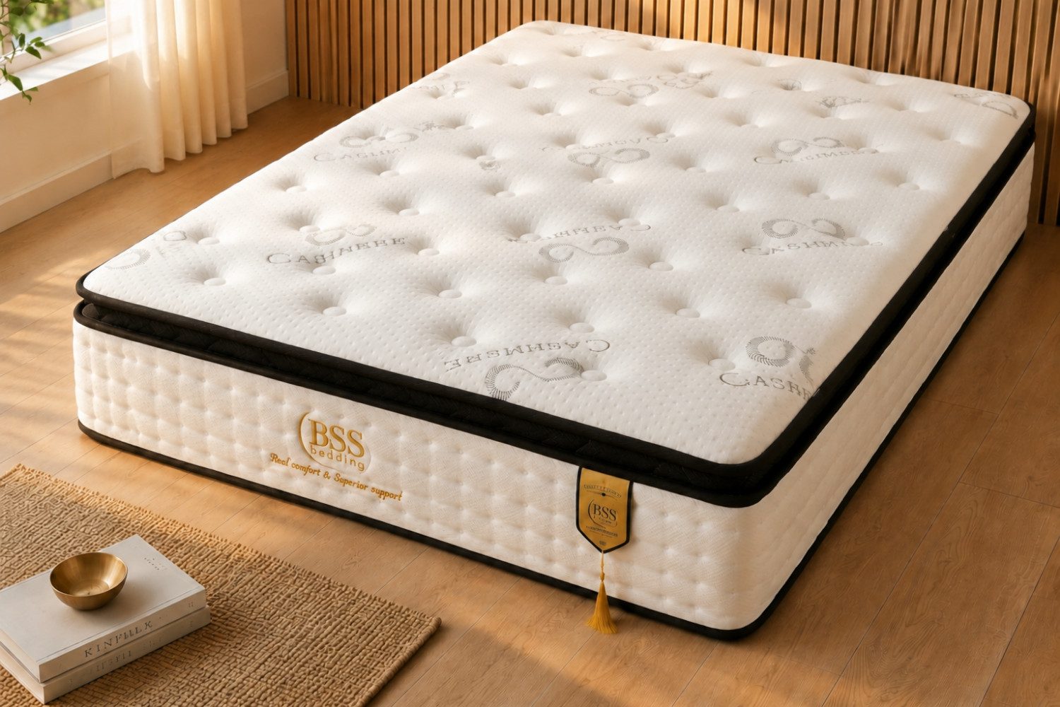 Taschenfederkernmatratze, 7-Zonen Federkernmatratze, Höhe 33 cm, H3, Topper, Pointhome, (90x200 cm, Hyper & Extra Komfort Schaum, Komfortschicht), Topper Integriert Bett, Atmungsaktiv Matratze