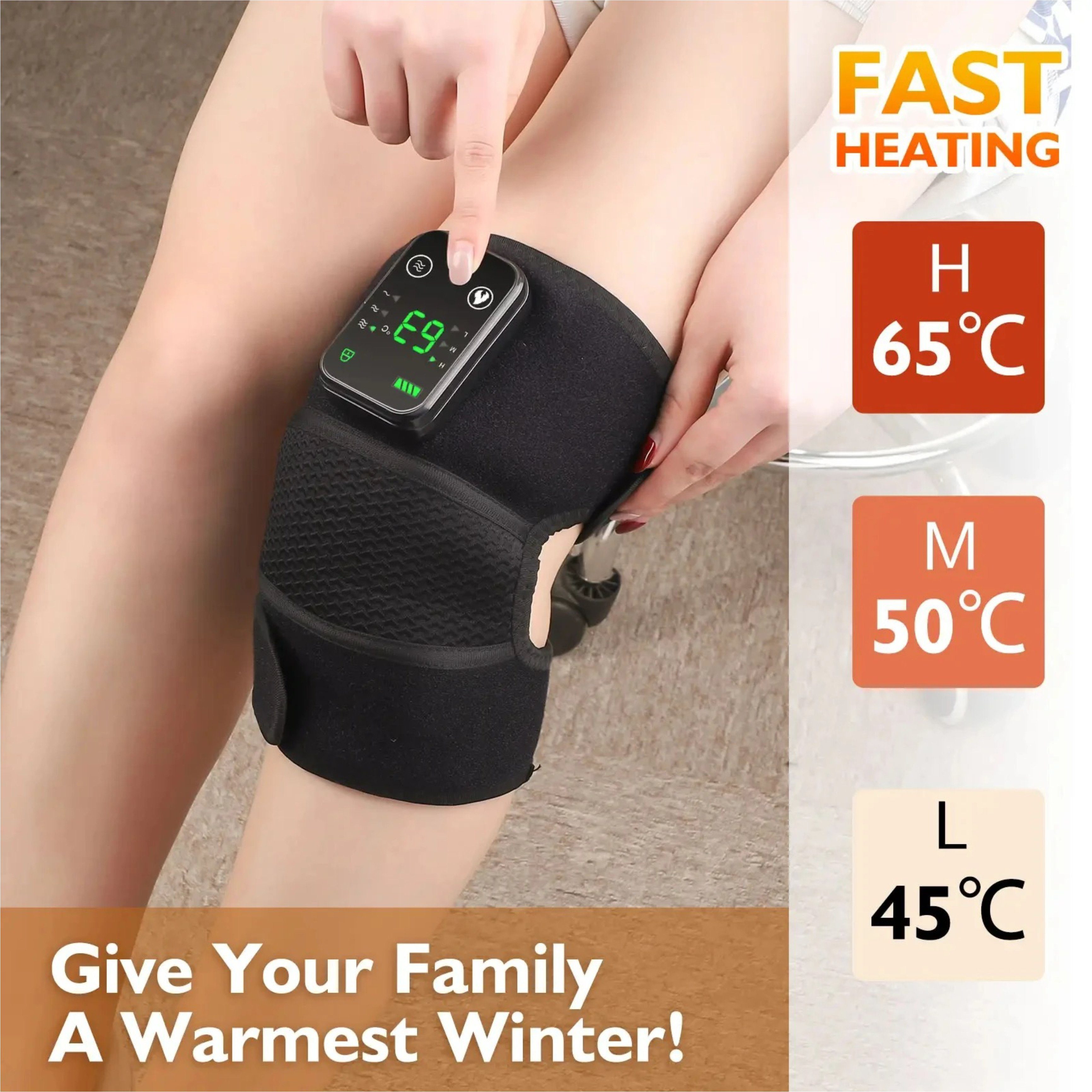 Lalano`S Cosmetics Venentrainer Pain Release, 3 Wärmestufen Funktion, Kabellos, Kniemassagegerät, Fußmassagegerät, Beinmassagegerät