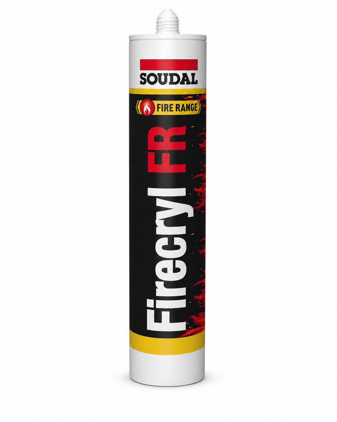 SOUDAL Dichtstoff Firecryl FR, Acryl, gebrauchsfertig, Feuerhemmender Acryl-Dichtstoff für Fugen & Durchführungen