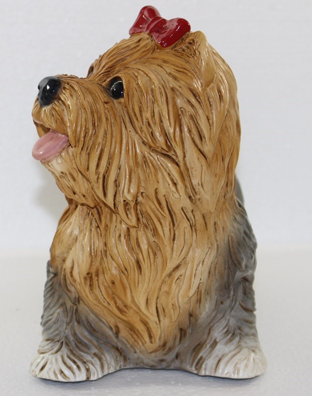 Castagna Tierfigur Deko Figur Yorkshire Hundefigur Welpe Castagna 20 cm Resin aus Höhe Terrier Kollektion stehend