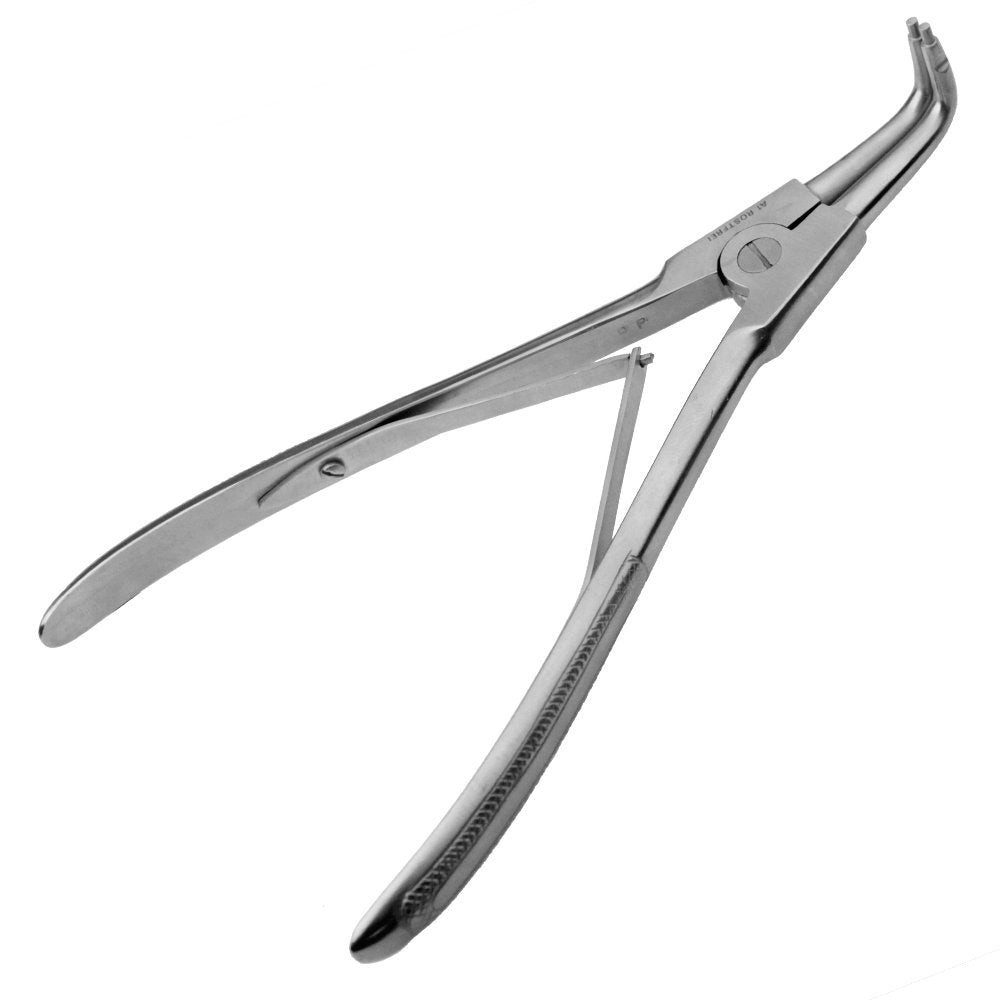 Augenbrauenpiercing Ringabnahmezange - Piercingzange - Piercinginstrument - abgewinkelt