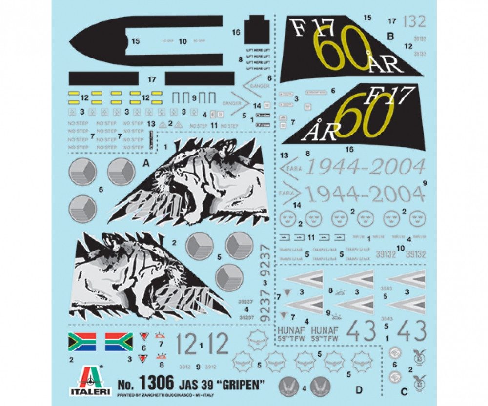 Italeri Modellbausatz Italeri 1:72 JAS 39 GRIPEN