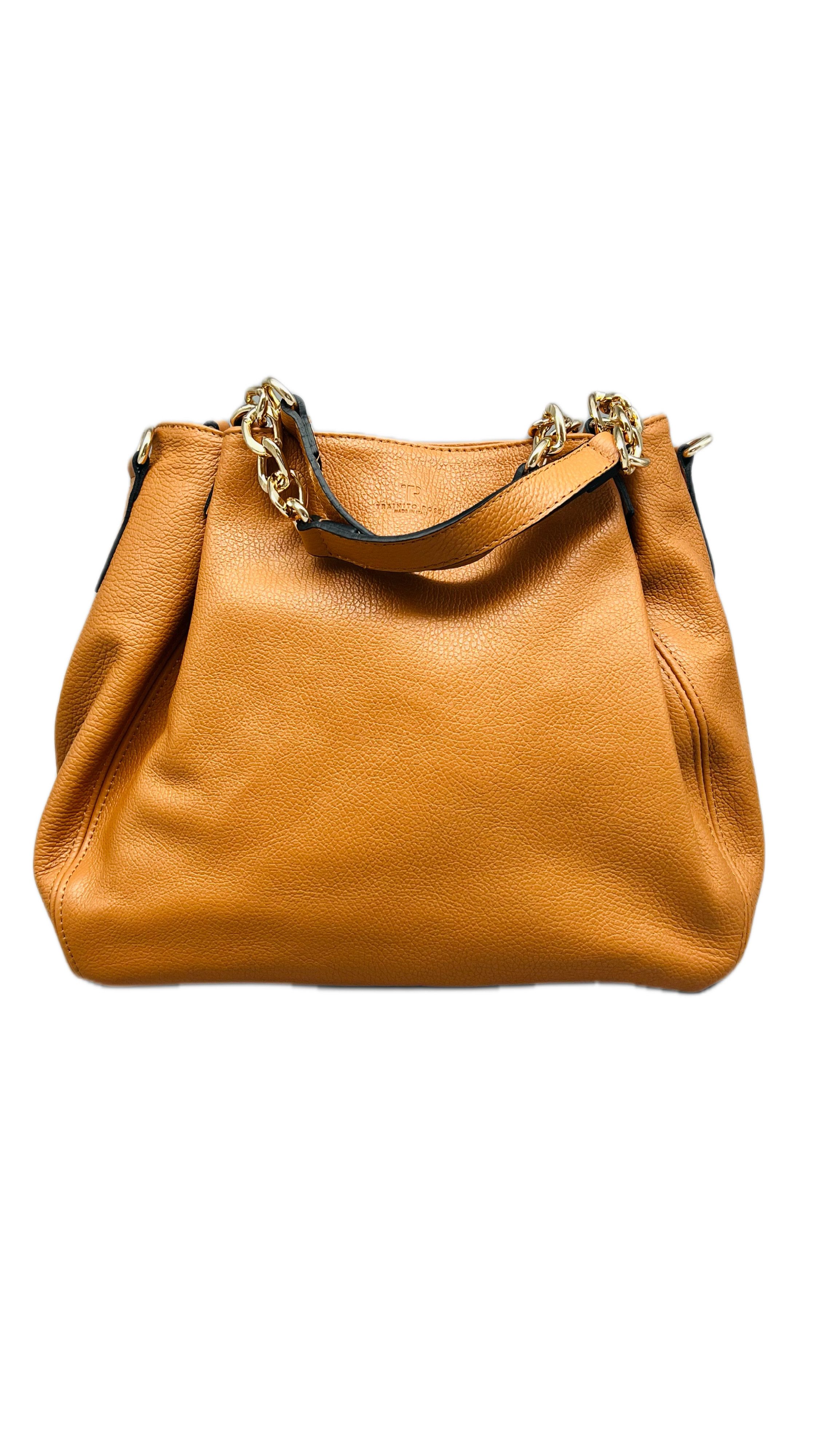 TRAINITO_ROSSI Schultertasche SHOULDER BAG Helen Schultertasche aus fein genarbtem Leder, Made in Italy