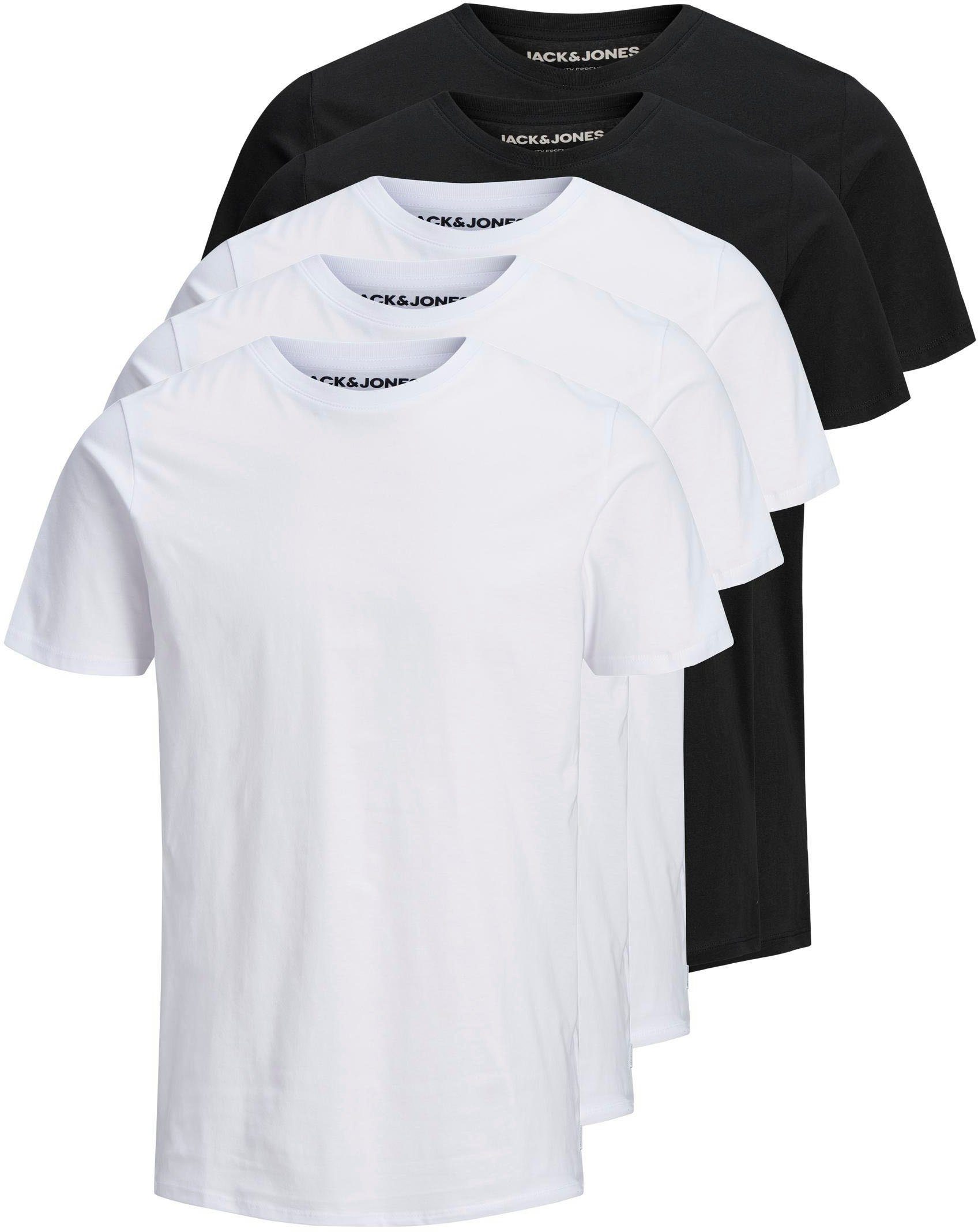 Herren Shirts Jack & Jones T-Shirt ORGANIC BASIC TEE (Packung, 5-tlg., 5er-Pack)